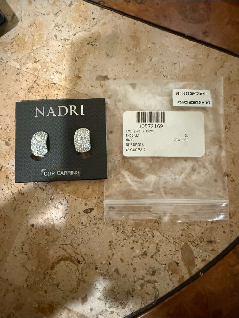 Nadri Crystal Pavé Clip-On Earrings in Silver